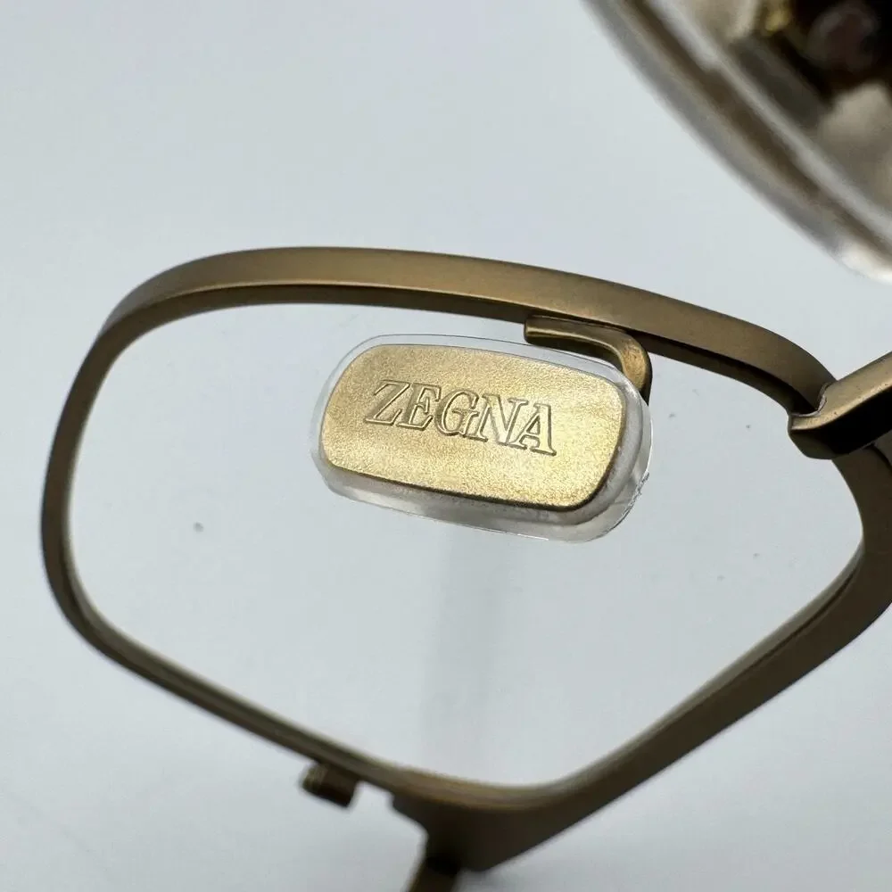 Ermenegildo Zegna Eyeglasses Frames EZ5335-D 046 Matte Light Brown 52-16-145 New